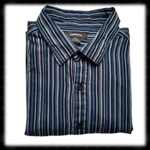 Claiborne Other - *4/$25 Claiborne Dress Shirt Striped Long Sleeve
